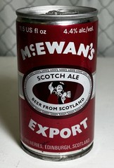 MCEWAN’S EXPORT Vintage Steel Beer Can 12 oz Scotch Ale Edinburgh Scotland