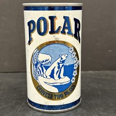 Vintage Cerveza Polar Tipo Pilsen SS Beer Can Venezuela 70 Wide Seam Decor