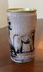 Simba Import Lager Empty Beer Can Bottom Opened African Wild Life 17 Baboon