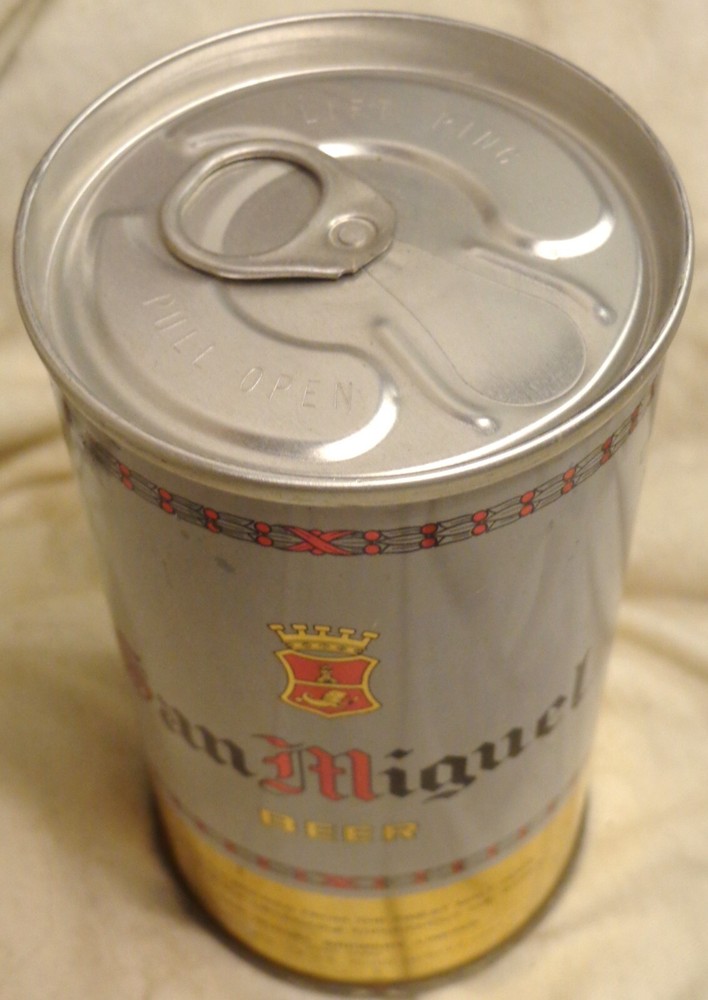 San Miguel Beer Can – Hong Kong – 12 Ounce – Early Pull Tab @Late 1960 – 1970’s