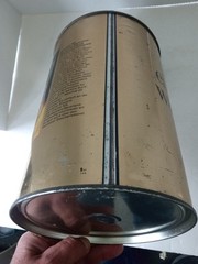 Warsteiner Pilsner 3.8L Liter Gallon Beer Can Steel Party Barrel GERMANY 1970s