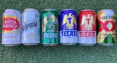 Summer 2025 Cuauhtémoc Moctezuma Collector’s Set – 6 Empty Mexican Beer Cans