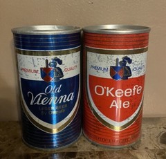 Collectible Vintage Old Vienna And O’keene Ale Beer Cans Empty
