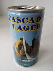 CASCADE LAGER Beer Can 375ml Steel Stay Tab Tasmanian Breweries AUSTRALIA 1984