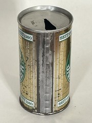 Moy Jagerbier empty beer can, straight steel, Germany