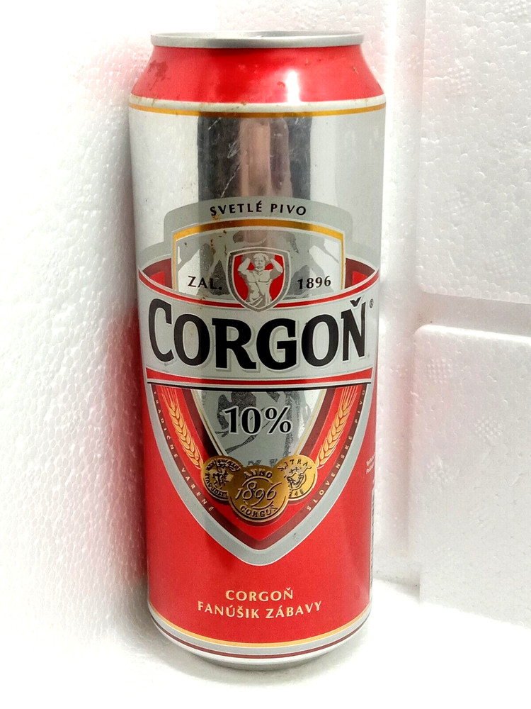 CORGON Empty Beer Can 500ml Slovakia 2011 Top Open Collectible
