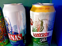 SET x 3 EMPTY 500ml POLISH BEER CANS LECH PREMIUM NAMYSLOW HARNAS POLSKA