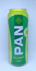 Empty 2020 Edition PAN Pilsner Beer can; 500 ml/16.9 fl oz; BOTTOM (Croatia)