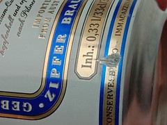 ZIPFER Vintage Empty Beer Can 330ml Austria 1994 Top Open Collectible