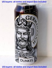 Empty Beer Can GERMANARICH Dunkel 500ml Obolon Ukraine 2025 Bottom Open