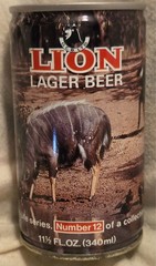 Lion Beer Can – Wildlife Series #12 Nyala – South Africa – 11.5 Ounce