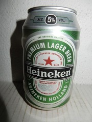 HEINEKEN Barrel shaped Beer Can from HOLLAND for ENGLAND (330 ml) Empty Beercan