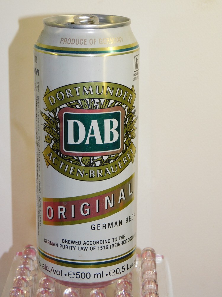 DORTMUNDER DAB ORIGINAL GERMAN BEER – very nice Big 500ml BEER CAN