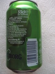 TUBORG GREEN from POLAND for ITALY 2024 empty beer can 330ml top opened