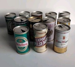 Vintage Imported Beer Cans Lot of 12 Germany Japan Brazil