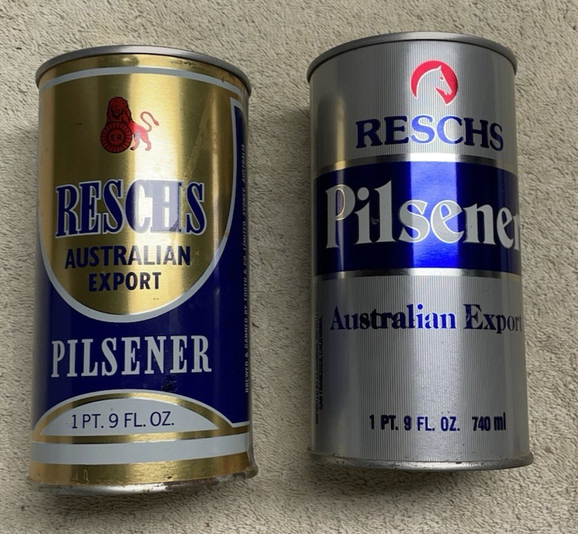 2 Reschs Pilsener Beer Cans