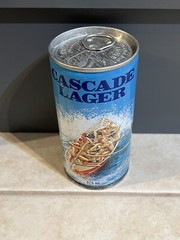 Vintage Cascade Lager 375ML Steel Beer Can Surf Live Saving Clifton Beach 1983