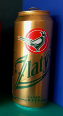 x 3 EMPTY 500ml BEER CANS CZECH KRUSOVICE, UKRAINE LEMON & SLOVAKIA ZLATY BAZANT