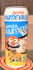 1990 PRIPPS KARNEVALSOL BOTTOM OPEN ALUMINUM 50cL STAY TOP BEER CAN SWEDEN