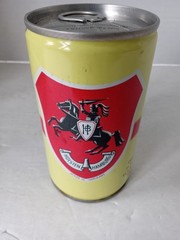 HOLSTEN LAGER Beer Can 11 oz. Steel Pull Tab HAMBURG Germany AGENT STAMP