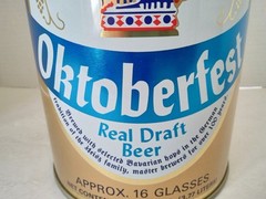 OKTOBERFEST REAL DRAFT BEER Flat Top Gallon Beer Can 3.77L Liter Steel CANADA