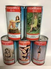 TENNENT’S GIRLS (5 DIFFERENT LADIES) 333ml C/S Beer Cans – Lot 1