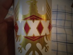 TRES EQUIS XXX 12OZ LIGHT BEER STRAIGHT EDGE STEEL BEER CAN CERVEZA CLARA MEXICO