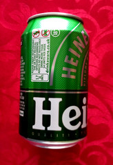 SET x 3 EMPTY 330ml BEER CANS HEINEKEN, ESTRELLA BARCELONA, VICTORIA MALAGA