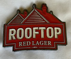 COLLECTIBLE ROOF TOP METAL TAP TOP BADGE