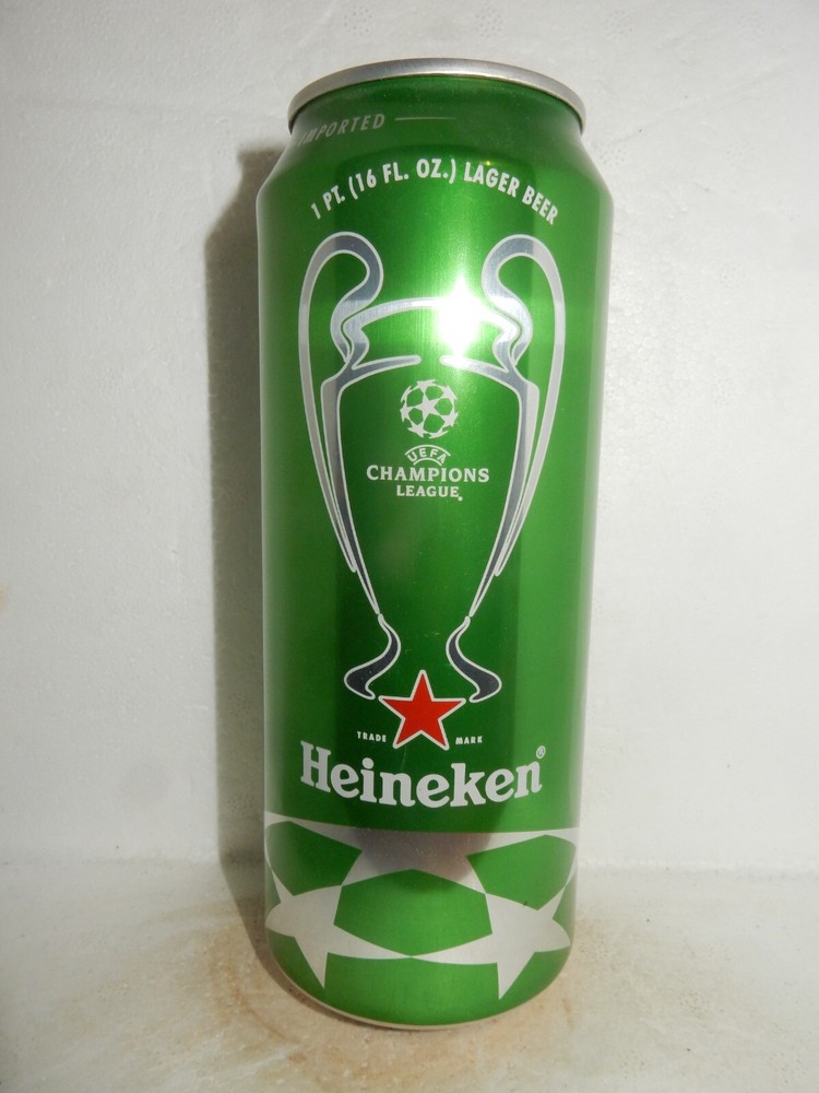 2015 CHAMPIONS LEAGUE HEINEKEN Beer can from HOLLAND for U.S.A. (50cl) Empty !!