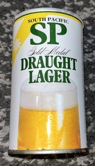 SOUTH PACIFIC SP DRAUGHT LAGER STRAIGHT STEEL 333 ML BEER CAN PAPUA NEW GUINEA