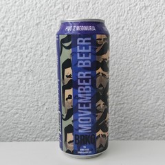 Empty Movember Beer can; 500 ml/16.9 fl oz – BOTTOM (LD Brewery, Croatia)