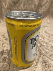 Dinkel Acker Privat Stuttgart West Germany Beer Can – bottom opened
