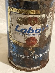 Rare LABATT Pilsner Blue Empty 12oz Beer Can – Steel Pull Tab Intact Wide Seam