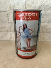 Tennent’s Lager Empty Beer Can Vicky Impatient 333ml BO