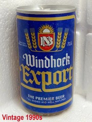 WINDHOEK Export Empty Beer Can 340 ml Namibia 1990s Top Open Vintage Collectible