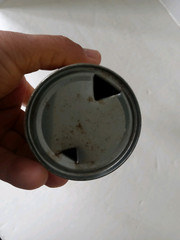 HOLSTEN LAGER Beer Can 11 oz. Steel Pull Tab HAMBURG Germany AGENT STAMP