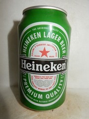 HEINEKEN Lager Beer can from HOLLAND for ASIAN Market (33cl) Bank Top !!