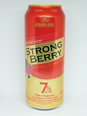 Empty Beer Сan OBOLON STRONG BERRY Special Beer 500ml. Ukraine 2021 Bottom open!