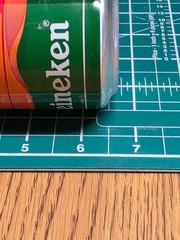 HEINEKEN Hup Holland ORANGE Beer can from HOLLAND (50cl) Empty !! (TRAY 4)