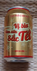 Bia Ha Noi Xuan Quy Mao Lunar New Year 2023 330ml Vietnam beer empty open bottom